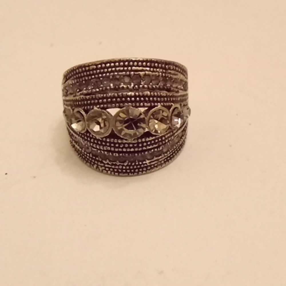 Vintage Marcasite Sterling Silver Ring
